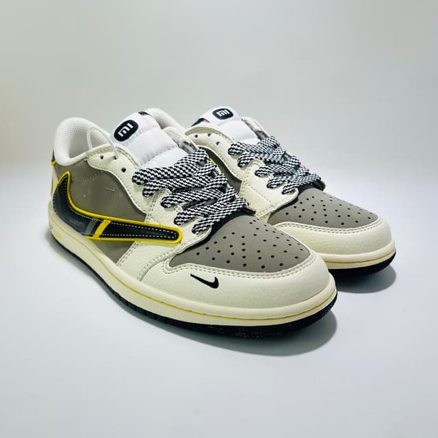 Travis Scott × AJ1 Low X Xiaomi Su7 - Grey/Black Custom | Yupoo Rep Sneakers image 1