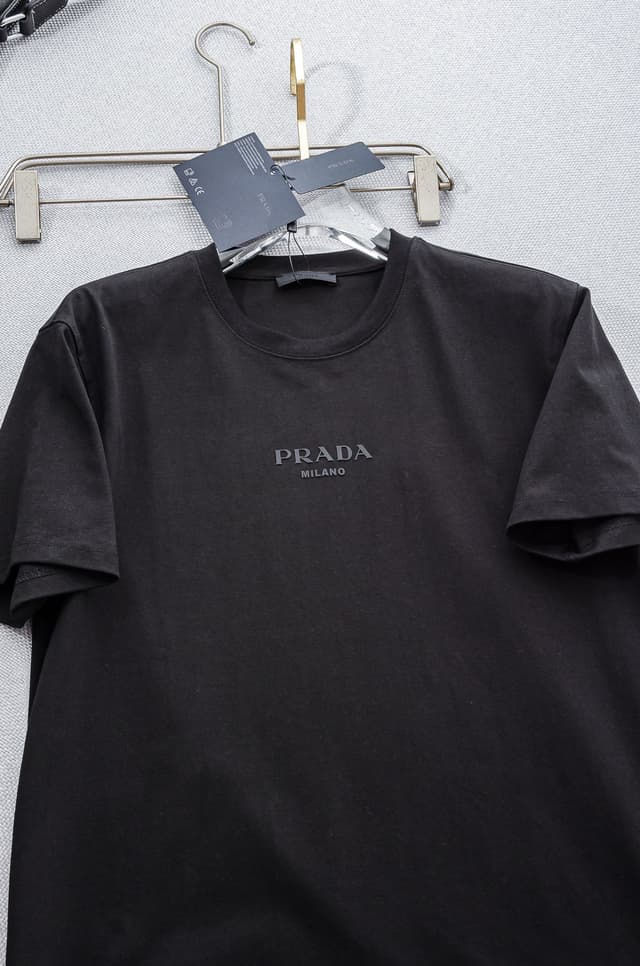 Prada | 2025Ss Cotton Tee - Triple-Label Essential | Yupoo Rep Clothing image 3