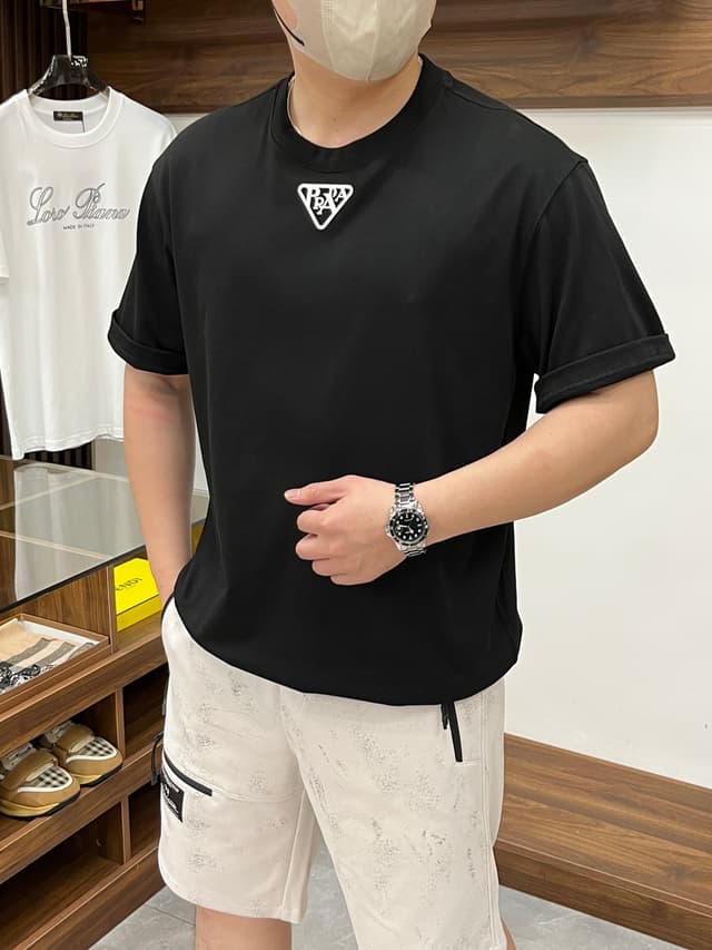 Prada | Men's Cotton T-Shirt - 2025 Summer Collection | Yupoo Rep Clothing image 1