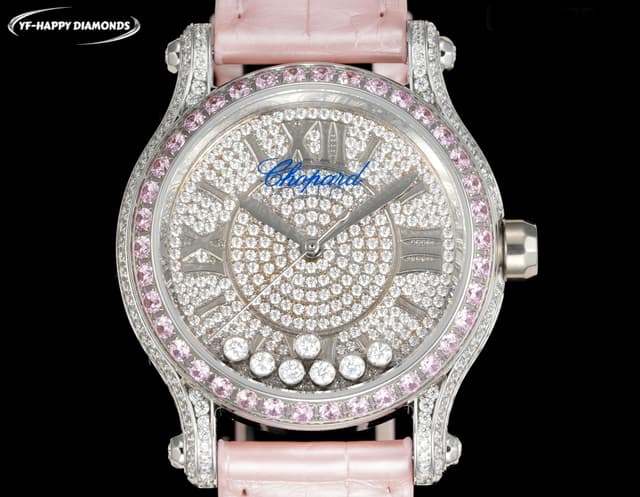 2025 Chopard Happy Diamonds Stardust Yupo Women's Watch Pink | Yupoo Rep Watches image 2