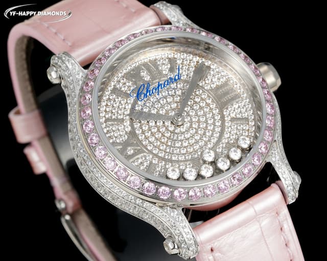 2025 Chopard Happy Diamonds Stardust Yupo Women's Watch Pink | Yupoo Rep Watches image 3