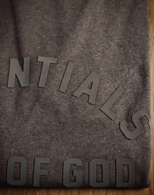 Fear Of God Essentials Heavy Short-Sleeve Tee - Heather Wood YupooPA Fog image 4