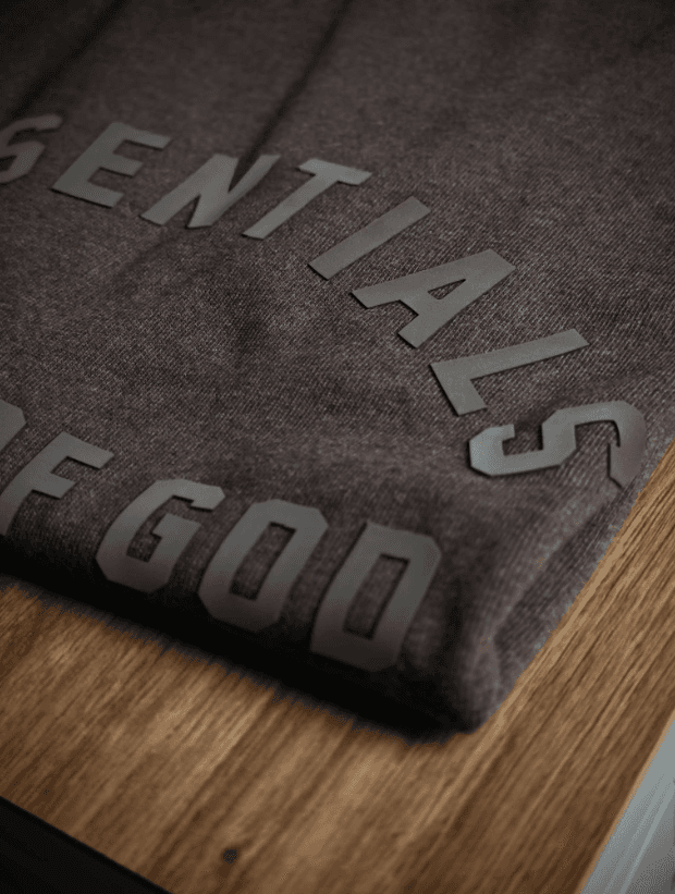 Fear Of God Essentials Heavy Short-Sleeve Tee - Heather Wood YupooPA Fog image 5