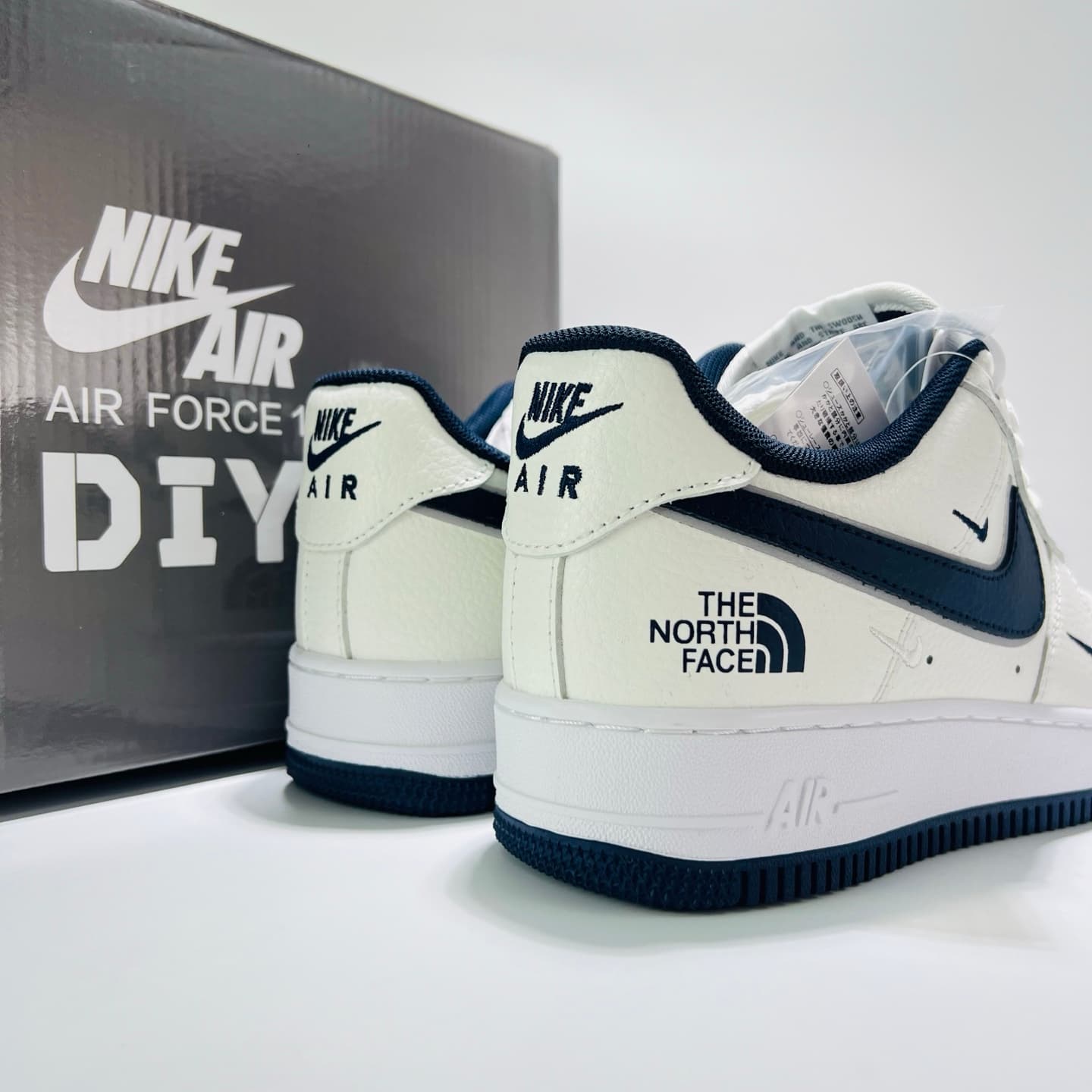 YupooPA Shoes: Nike AF1 × The North Face - White/Blue Triple Swoosh 👟 image 8