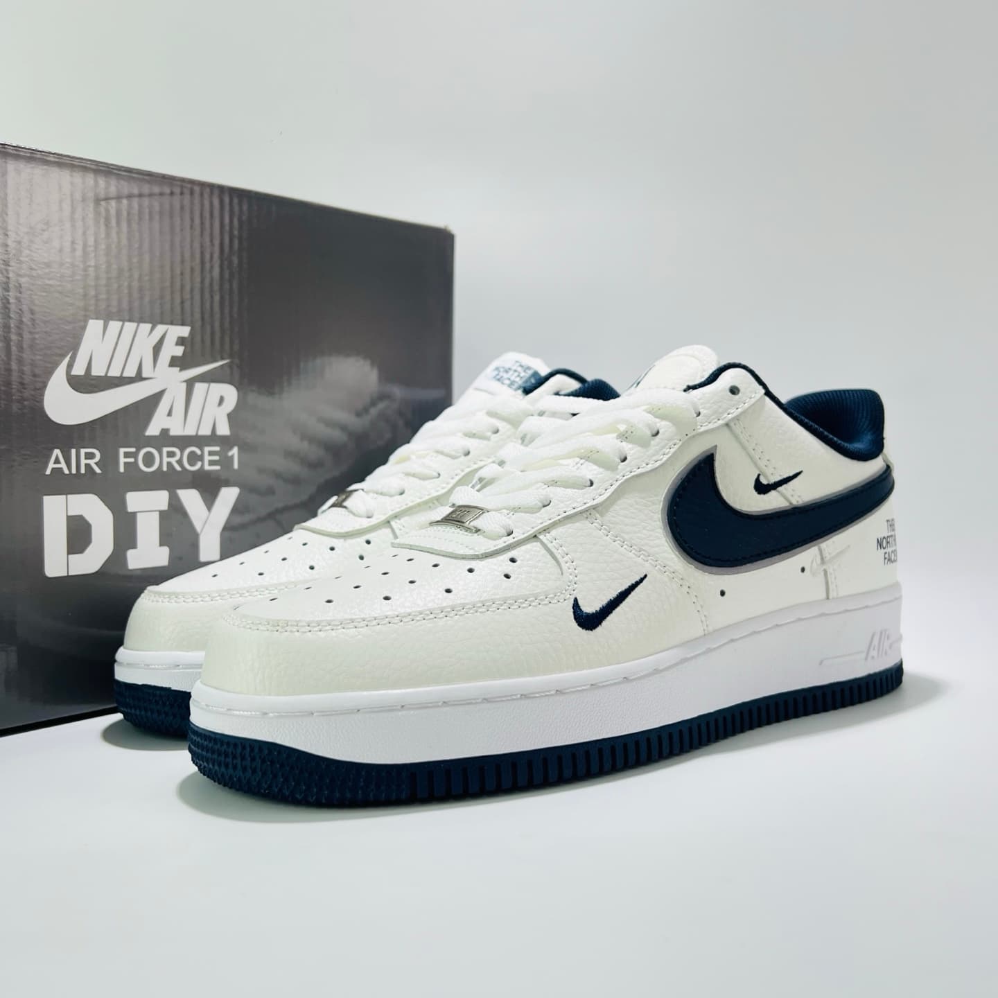 YupooPA Shoes: Nike AF1 × The North Face - White/Blue Triple Swoosh 👟 image 9