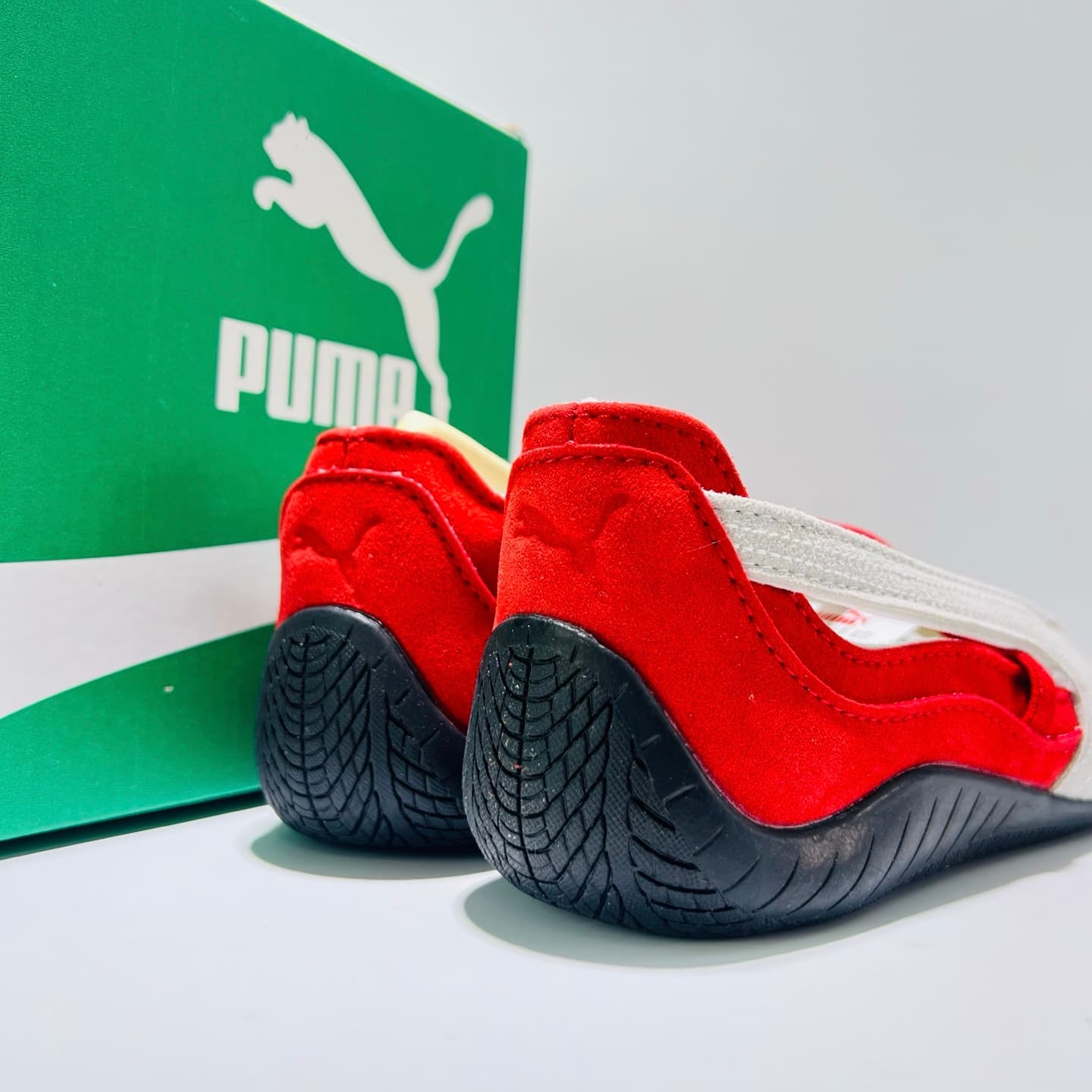 PUMA Speedcat Suede - Women's Fashion Sneakers (Red/White) image 8